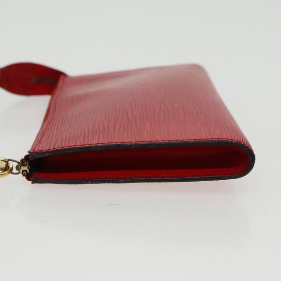 LOUIS VUITTON Epi Pochette Accessoires Accessory Pouch Red M52987 Auth ar12695 - Picture 4 of 16